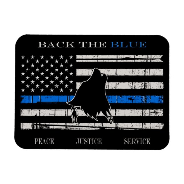 Magnet Flexible Retournez le bleu (Horizontal)