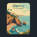 Magnet Flexible Retro Algarve Portugal Souvenir Sunny Beach Scène<br><div class="desc">Plongez dans les vibes vintages de la côte de l'Algarve avec ce souvenir de voyage de style rétro ! Doté d'une scène de plage ensoleillée qui rappelle les affiches de voyage portugaises classiques, cet aimant apporte une touche de nostalgie à votre collection. N'oubliez pas votre escapade relaxante en Algarve ou...</div>