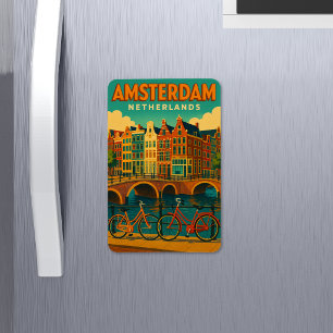 Magnet Flexible Rétro Amsterdam Pays-Bas