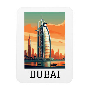 Magnet Flexible Retro Classic Travel Dubai UAE