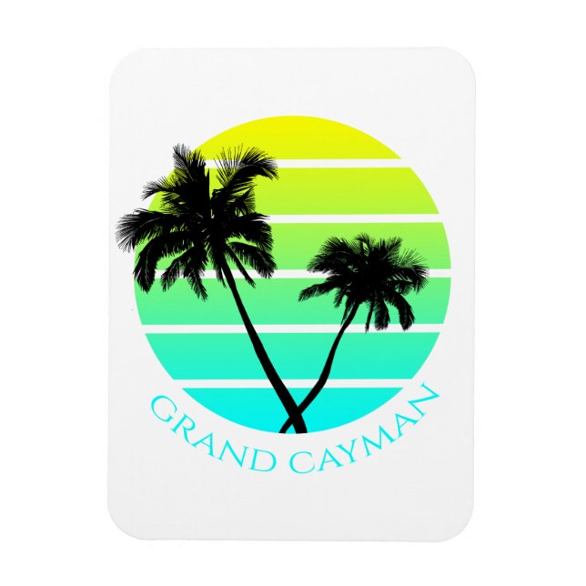 Magnet Flexible Rétro Grand Cayman Islands (Vertical)