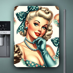 Magnet Flexible Rétro Mignon Pin-Up Classique