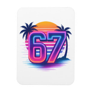 Magnet Flexible Retro Neon 67 Esthétique