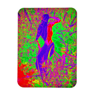 Magnet Flexible rétro sirène hippie pourpre super