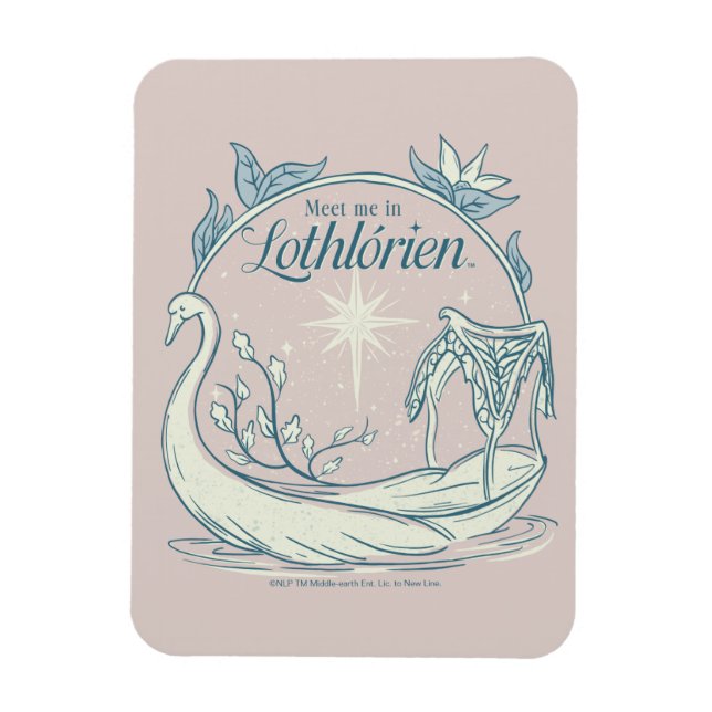 Magnet Flexible Retrouvez-moi à LOTHLORIEN™ - Bateau cygne (Vertical)