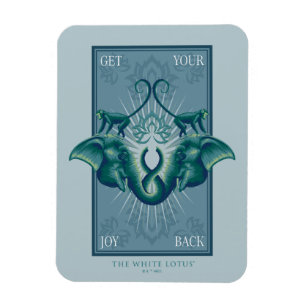 Magnet Flexible Retrouvez votre joie - Le Lotus Blanc