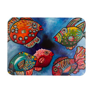 Magnet Flexible Réunion de la famille des poissons