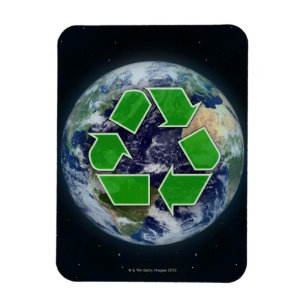 Magnet Flexible Réutilisation du symbole et de la terre de planète