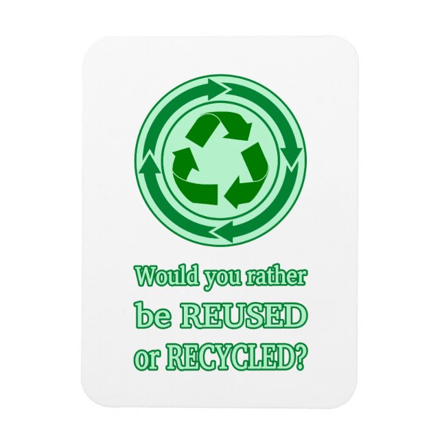 Magnet Flexible Réutiliser et recycler (Vertical)