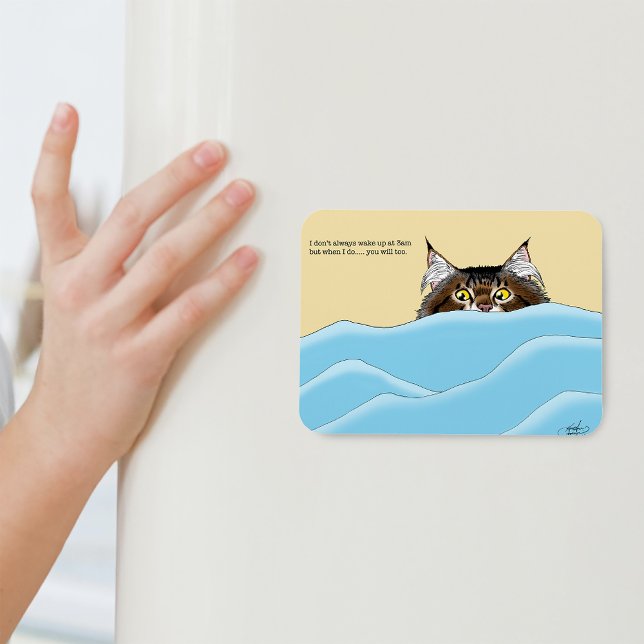 Magnet Flexible Réveil de chat de 3h (Créateur téléchargé)