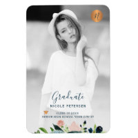 Revêtement de photo moderne et élégant de graduati
