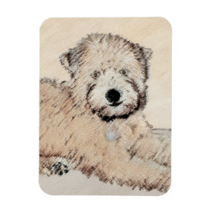 Magnet Flexible Revêtu doux Roue Peinture Terrier Art original