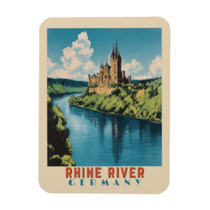 Magnet Flexible Rhine Allemagne Vintage voyage