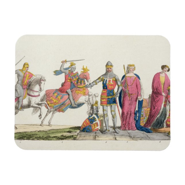 Magnet Flexible Richard Coeur de Lion, John de Gaunt, Edward III, (Horizontal)