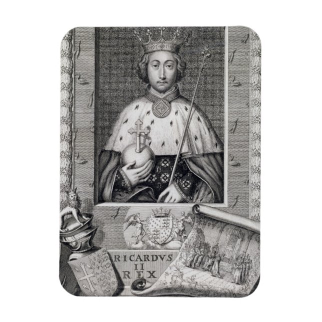 Magnet Flexible Richard II (1367-1400) Roi d'Angleterre 1377-99, a (Vertical)