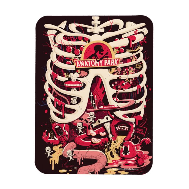 Magnet Flexible RICK ET MORTY™ | Anatomie Park Rib Cage (Vertical)