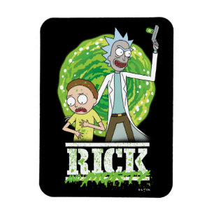 Magnet Flexible RICK ET MORTY™   Éclat vert