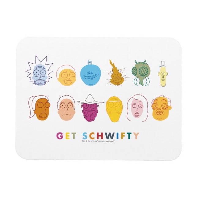 Magnet Flexible RICK ET MORTY™ | Get Schwifty (Horizontal)