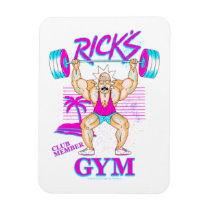 Magnet Flexible RICK ET MORTY™  Membre Rick's Gym Club