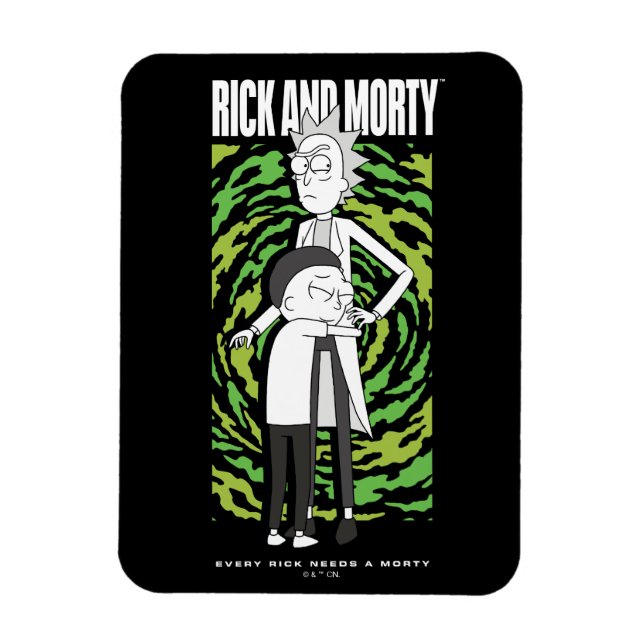 Magnet Flexible RICK ET MORTY™ | Morty Hugging Rick (Vertical)