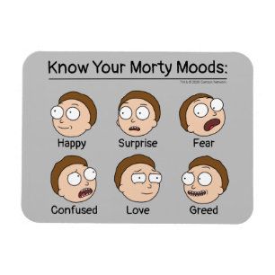 Magnet Flexible RICK ET MORTY™ Morty's Moods