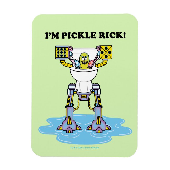 Magnet Flexible RICK ET MORTY™ | Pickle Rick Toilet Mech (Vertical)