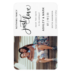 Magnet Flexible Rien De Fancy Just Love Photo Mariage Enregistrer