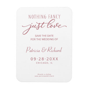 Magnet Flexible Rien de fantaisie, juste l'amour, save the date no