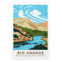 Rio Grande Rivière sauvage et Pittoresque Vintage