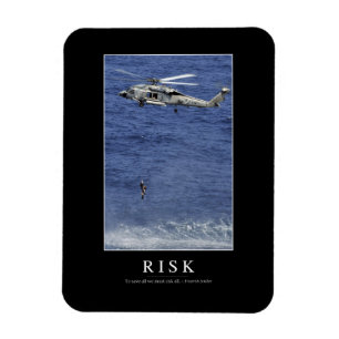 Magnet Flexible Risque : Citation inspirante 1