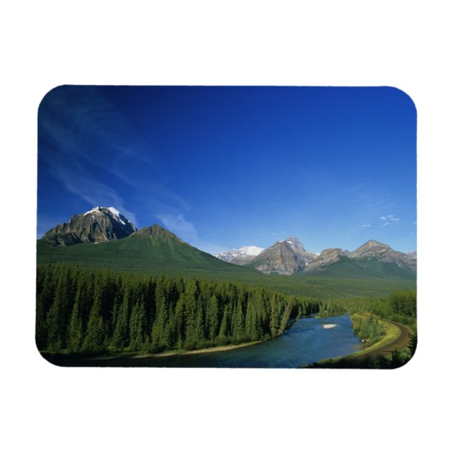 Magnet Flexible Rivière Bow près du parc national Banff en Alberta (Horizontal)