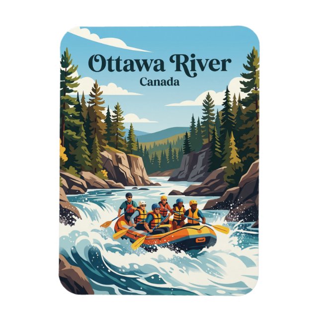 Magnet Flexible Rivière des Outaouais Canada (Vertical)