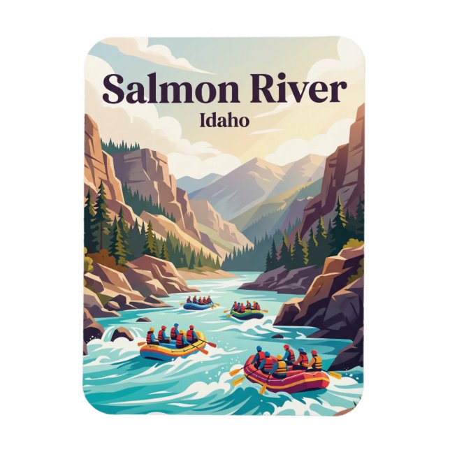 Magnet Flexible Rivière Salmon Idaho, États-Unis (Vertical)
