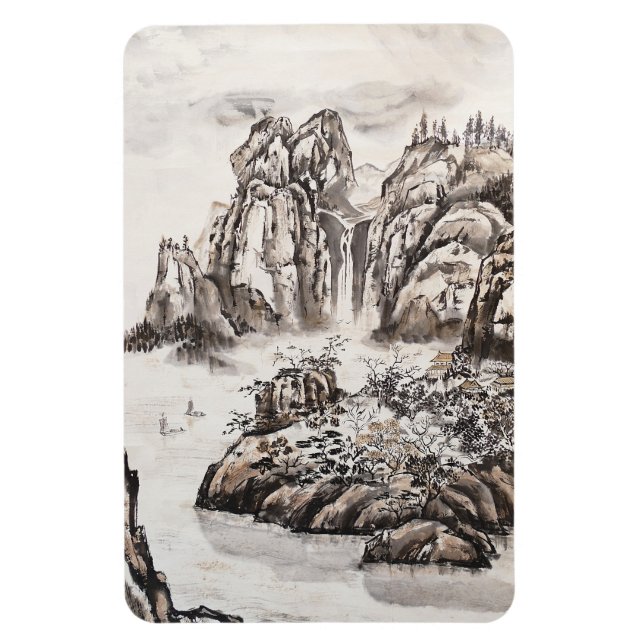 Magnet Flexible Rivière Yangze avec cascade (Vertical)