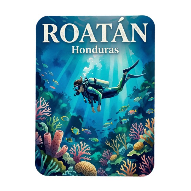 Magnet Flexible Roatán Honduras (Vertical)