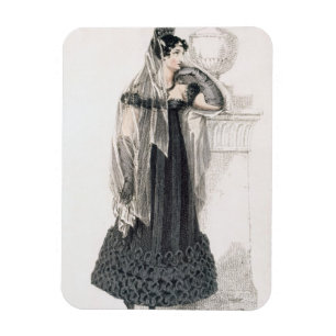 Magnet Flexible Robe de deuil, plat de mode du représentant