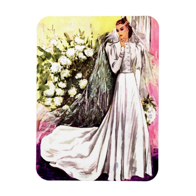 Magnet Flexible robe de mariée imprimée de 1938 (Vertical)