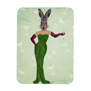Magnet Flexible Robe verte 2 lapin