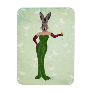 Magnet Flexible Robe verte de lapin 3