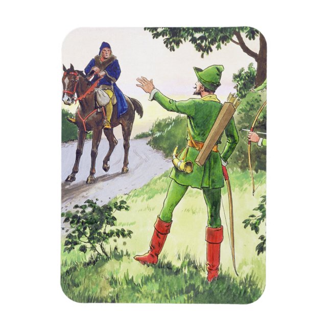 Magnet Flexible Robin des Bois, de 'Peeps into the Past', publié (Vertical)
