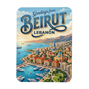 Magnet Flexible Roches de Raouché (Roches des Pigeons) Liban