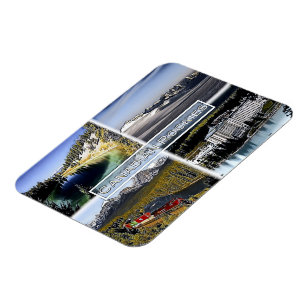 Magnet Flexible Rocheuses canadiennes - Canada - Mosaïque -