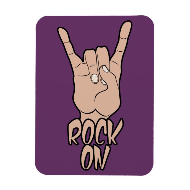 Magnet Flexible ROCK ON custom color aimant (Vertical)