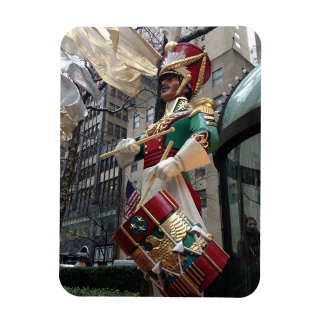 Magnet Flexible Rockefeller Center Drummer Boy Christmas New York (Vertical)