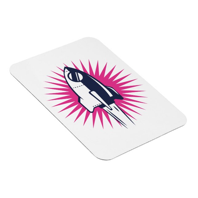 Magnet Flexible Rocket Espace Rétro (Côté Droit)