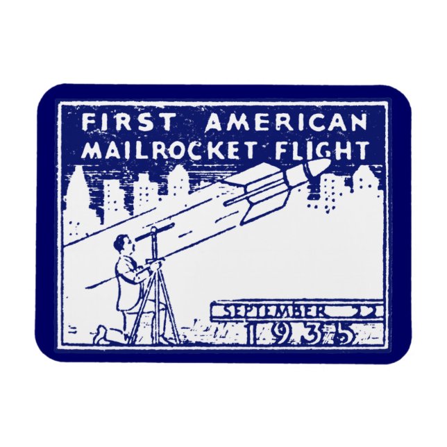 Magnet Flexible Rocket Mail américain 1935 (Horizontal)