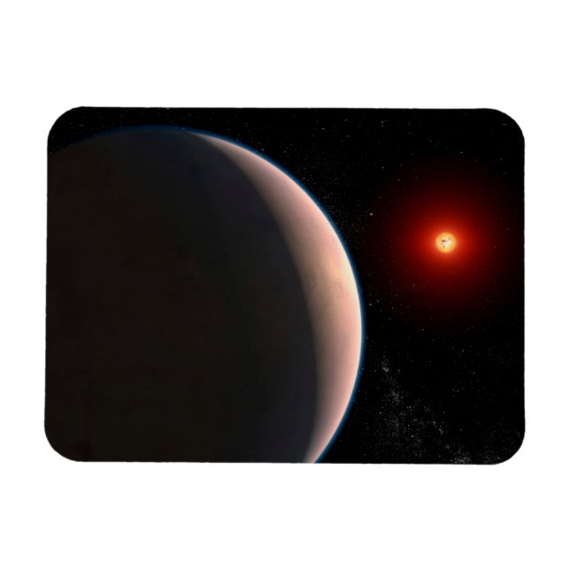 Magnet Flexible Rocky Exoplanet Gj 486 B Orbitant Une Étoile Naine (Horizontal)
