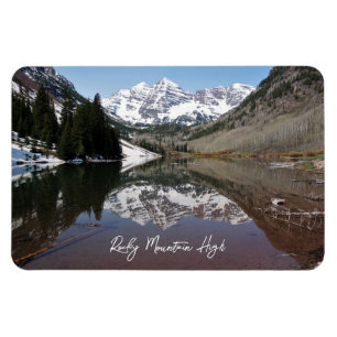 Magnet Flexible Rocky Mountain High Maroon Bells Aspen Colorado