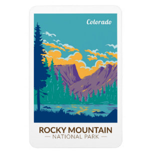 Magnet Flexible Rocky Mountain National Park Teton Range Travel