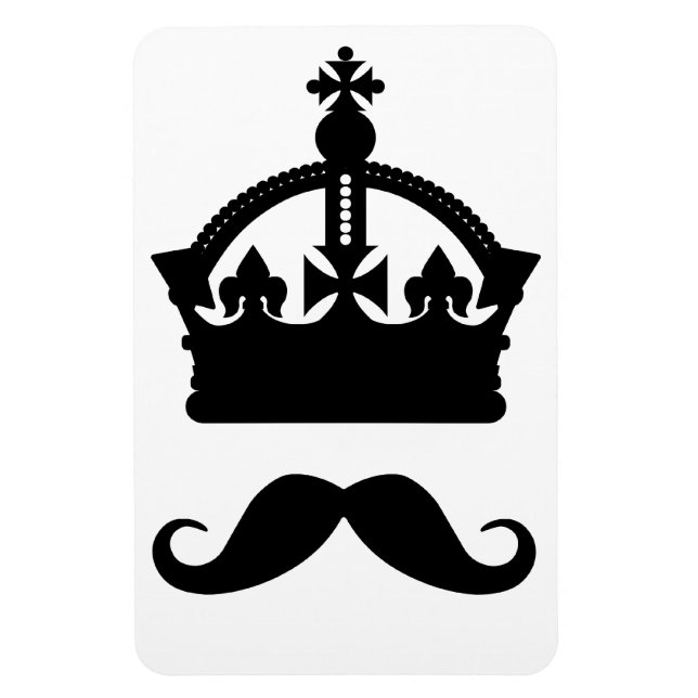 Magnet Flexible Roi de Mustaches aimant personnalisé (Vertical)